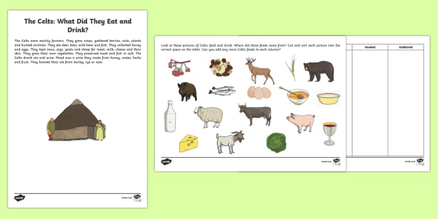 Iron Age Celtic Britain Activity Sheets for Kids