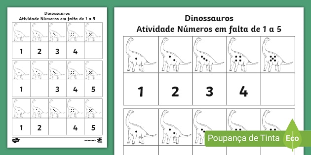 Atividade de Matemática para 1º Ano – Procure, pinte e conte