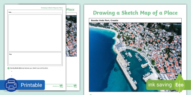 From Place To Place Map Draw A Sketch Map | Activity Sheet | South Africa