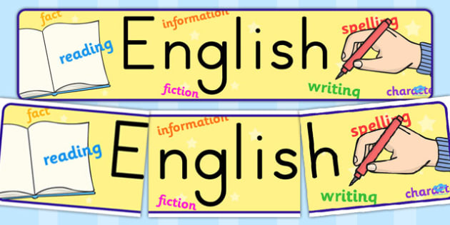 English Display Banner - english, display, banner, display