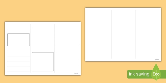 printable blank brochure template