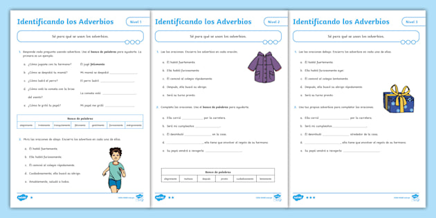 Hoja De Trabajo De Preposición O Adverbio Las Preposiciones De Lugar