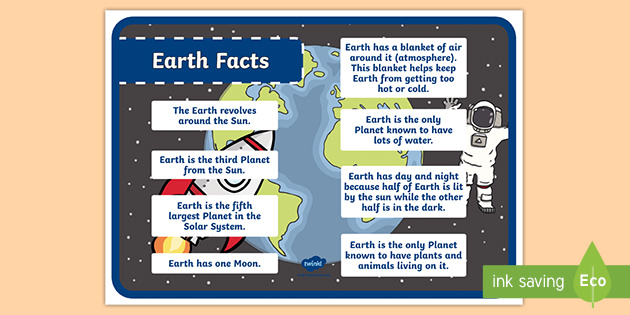 Earth Facts For 5th Graders