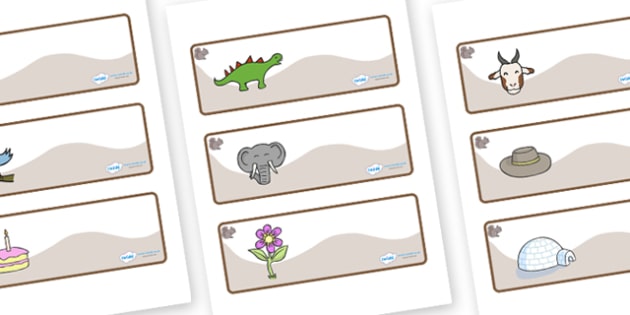 Free! - Squirrel Themed Editable Drawer-peg-name Labels