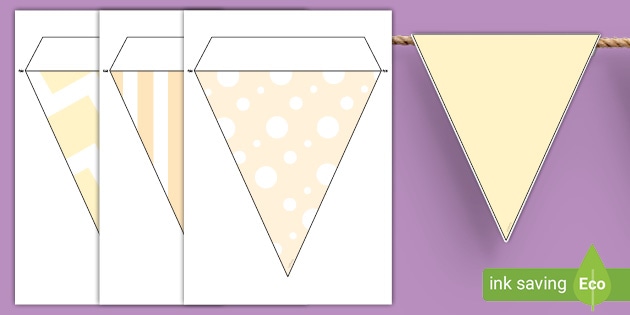 FREE! - Cream Bunting Display - Decorative Resource - Twinkl