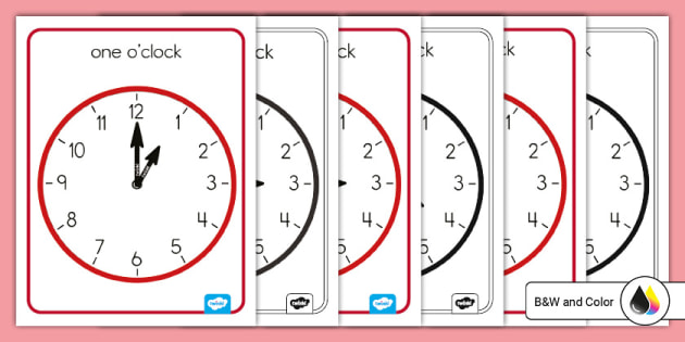 Analog Clock / How to Tell Time Poster