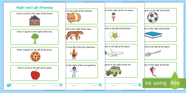 Free Ks1 Right And Left Drawing Worksheet Primary Resources