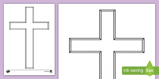 FREE! - Biblical Cross Colouring Page - Printable Resource for Kids
