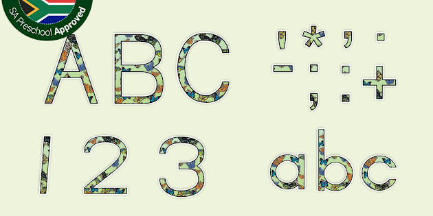 Butterfly Display Letterings | twinkl.co.uk