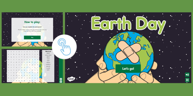 Earth Day Interactive Word Search (teacher made)