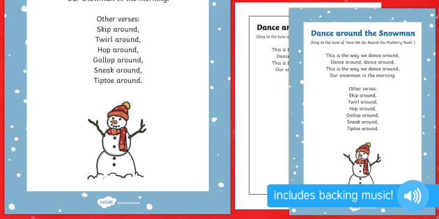 Free! - Dance Around The Snowman Rhyme To Support Teaching On The Snowman