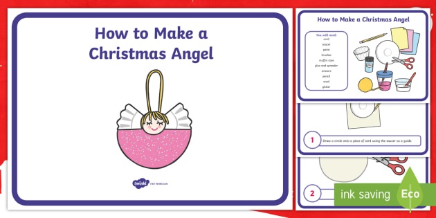 Paper Angels Craft Template - Crafts and Activities - Twinkl