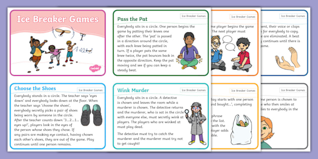 Ice Breaker Games Transition Back to School Twinkl