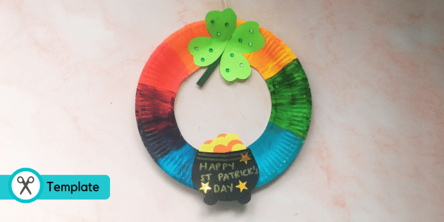 * NEW * St Patrick's Day Paper Plate Craft Activity