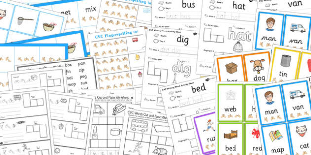 British Sign Language Fingerspelling CVC Pack (teacher made)