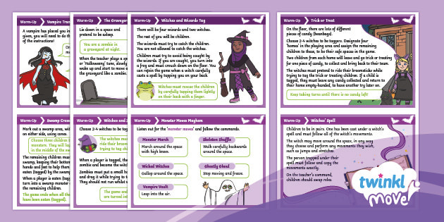 Witch Tag: A Spooky Halloween Warm-Up Game for Elementary PE
