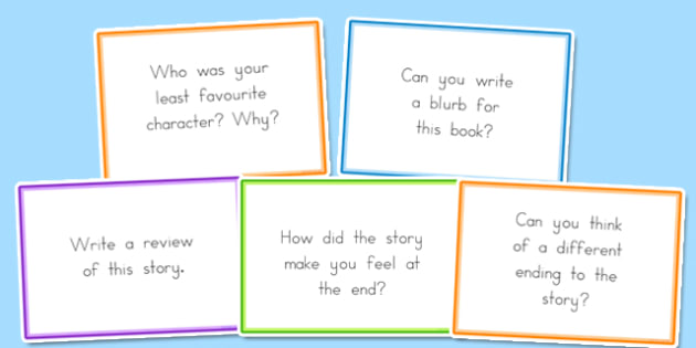 Guided Reading Question Cards (teacher made)