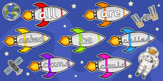 year-2-common-exception-words-rockets-display-teaching-resources