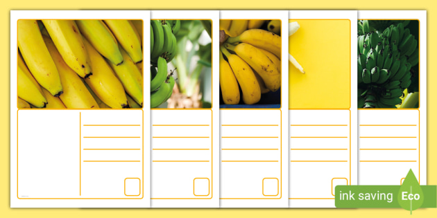 FREE! - Banana Postcards (Teacher-Made)