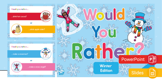 The Big End of Year Would You Rather? PowerPoint Game