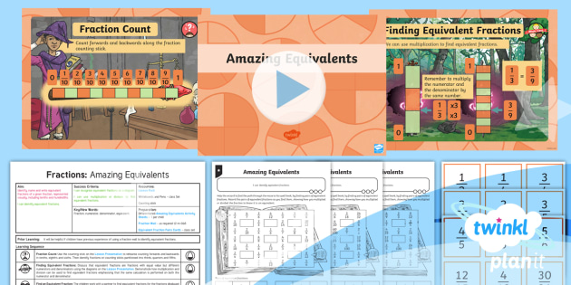 Planit Maths Y5 Fractions Lesson Pack Equivalent Fractions 1 Year 5