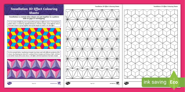 coloring pages tessellations