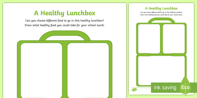 Healthy Eating Lunch Box Activity Printable Twinkl