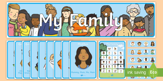 Personal and Family History Display Pack (teacher made)