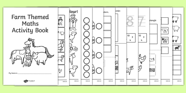 booklet worksheet phonics KS1 Activity Book maths activities Maths   Themed Farm