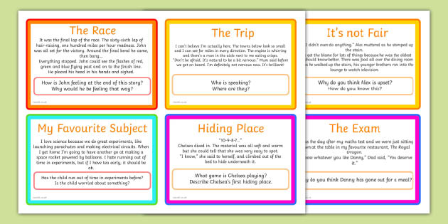 Ks2 Inference Questions Challenge Cards Primary Resource