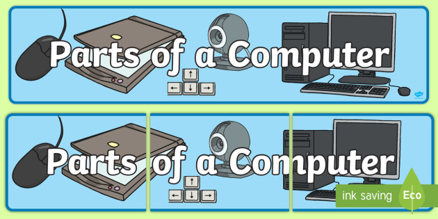 Parts Of A Computer Display Poster Teacher Made