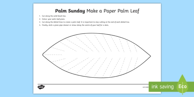 Palm Leaf Template teacher Made 