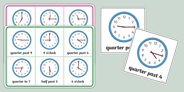 Mixed Time Bingo Cards Maths Twinkl 3-4