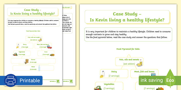 case study on healthy lifestyle