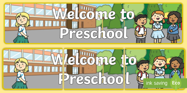 👉 Preschool Display Banner - Displaying Preschool Artwork