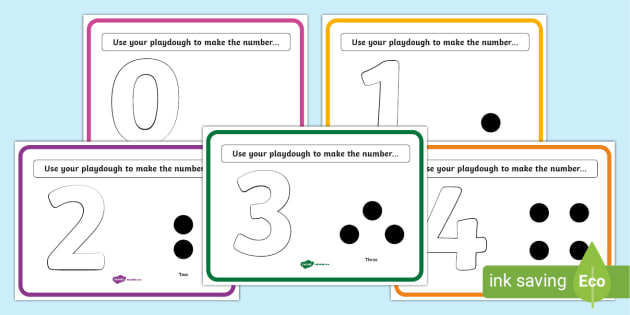 Play Dough Number Mats │fine Motor Skills│numeracy│twinkl 4265