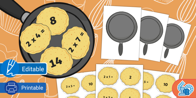 Pancake Flipping Maths Game for Pancake Day Activities