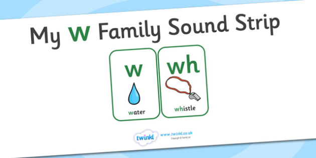 My w Family Sound Strip (teacher made)