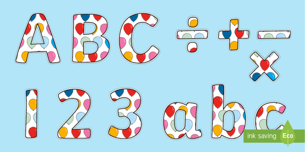 Balloon Writing Font | Balloon Display Lettering | Twinkl