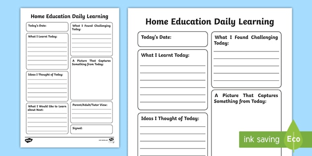 Daily Journal template