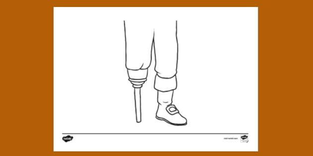FREE! - Peg Leg Colouring | Colouring Sheet (teacher made)