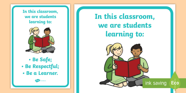 Classroom Learning Behavior Display Poster Kind Behaviour Posters