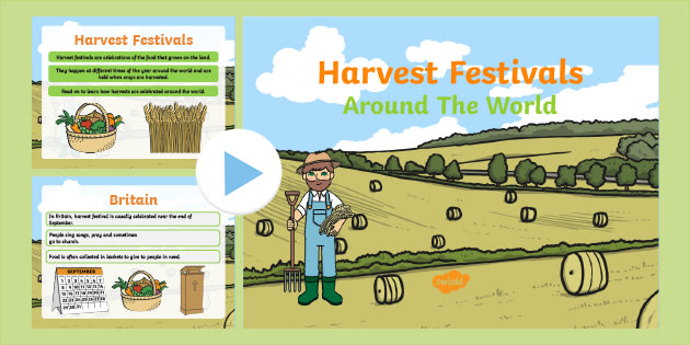 Harvest Festivals Around the World EYFS PowerPoint - festival