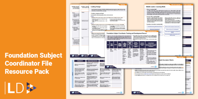 foundation-subject-coordinator-file-resource-pack