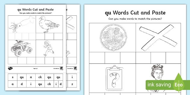 cut and stick qu worksheet cfe resources twinkl