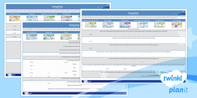 Computing Action Plan For Primary School | Planning Overview