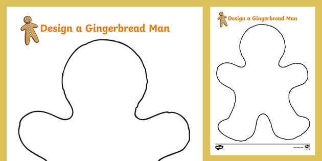 Gingerbread Man Template Design Your Own