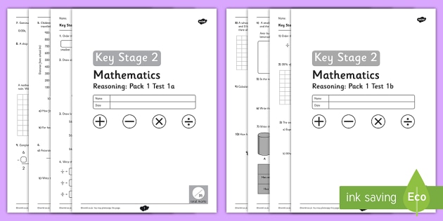 year 6 sats reasoning questions ks2 assessment pack