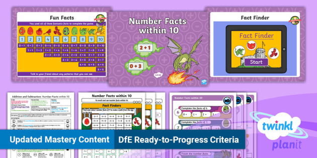 👉 Y2 Recall and use Number Facts PlanIt Maths Lesson 1