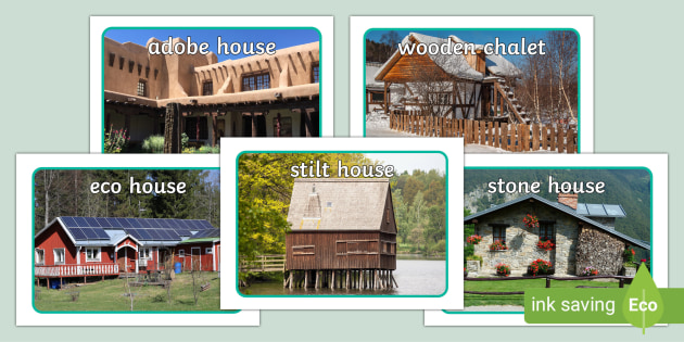 Homes Around the World Display Posters